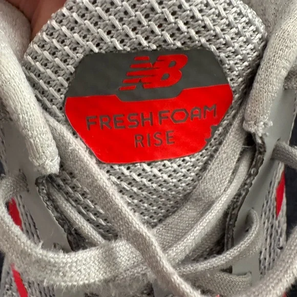 New Balance Fresh Foam Rise Running Shoes Gray Orange Men’s Size 14 Lightweight - Picture 6 of 7